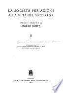 La Società per azioni alla metà del secolo XX