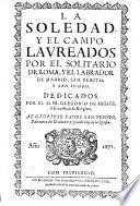 La soledad y el campo, laureados por el solitario de Roma, y el labrador de Madrid, San Benito, y San Isidro