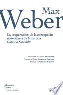 La superación de la concepción materialista de la historia