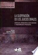 La suspensión de los juicios orales
