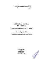 La última víctima de Franco