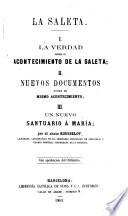 La verdad sobre el acontecimiento de la Saleta