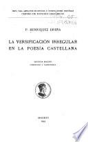 La versificación irregular en la poesía castellana