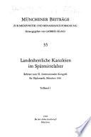 Landesherrliche Kanzleien im Spätmittelalter