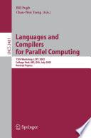 Languages and Compilers for Parallel Computing