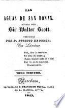 Las Aguas de San Ronan. Novela ... traducida por D. Eugenio de Ochoa. Con láminas