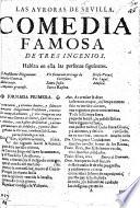 Las Auroras de Sevilla, comedia de tres ingenios