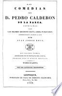 Las comedias de d. Pedro Calderon de la Barca,