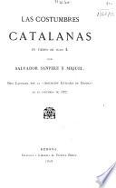 Las costumbres catalanas en tiempo de Juan I.