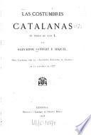 Las costumbres catalanas en tiempo de Juan I