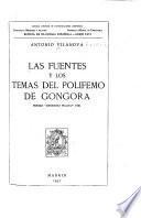 Las fuentes y los temas del Polifemo de Góngora