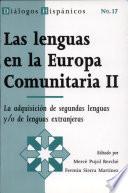 Las lenguas en la Europa Comunitaria II