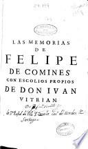 Las memorias de Felipe de Comines señor de Argenton
