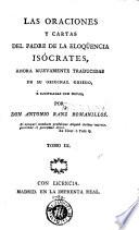 Las Oraciones y cartas del padre de la eloqüencia Isócrates