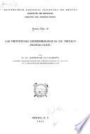 Las provincias geohidrológicas de México