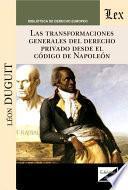 Las transformaciones generales del derecho privado desde el Código de Napoleón
