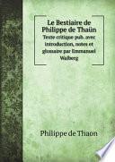 Le Bestiaire de Philippe de Tha?