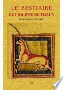 Le bestiaire de Philippe de Thaün
