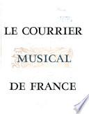 Le Courrier musical de France
