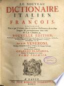 Le Nouveau Dictionaire Italien Et François