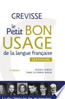 Le petit Bon usage de la langue française