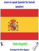 Learn to Speak Spanish for Somali Speakers