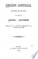 Lección conyugal