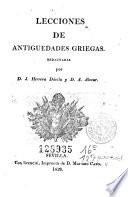 Lecciones de antiguedades griegas