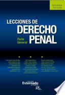 Lecciones de derecho penal. Parte general