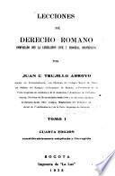Lecciones de derecho romano