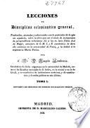 Lecciones de disciplina eclesiastica general