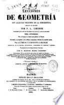 Lecciones de geometría con algunas nociones de la descriptiva