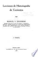 Lecciones de historiografía de Corrientes