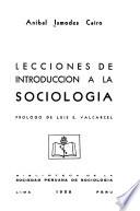 Lecciones de introducción a la sociología