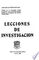 Lecciones de investigación