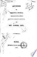 Lecciones de literatura española aplicadas en el Ateneo Científico Literario y Artístico