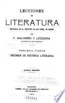 Lecciones de literatura