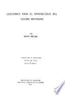 Lecciones para el aprendizaje del idioma mayoruna