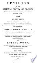 Lectures on the Rational System of Society