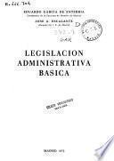 Legislación administrativa básica
