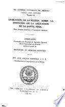 Legislación de la iglesia sobre la intención en la aplicación de la santa misa