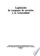 Legislación de traspasos de servicios a la Generalidad