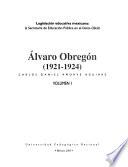 Legislación educativa mexicana: Álvaro Obregón (1921-1924)