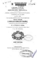 Legislación hipotecaria española
