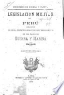 Legislacion militar del Perú
