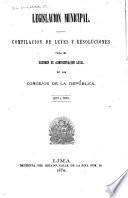 Legislacion municipal