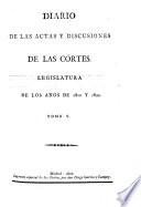 Legislatura de los anos de 1820 y 1821
