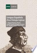 Lengua española (para filología inglesa)