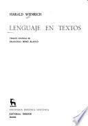 Lenguaje en textos