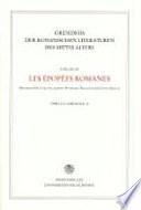 Les épopées romanes